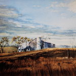 spring farm painting