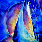 sailboat sails painting