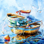 Rowboats And Seagulls