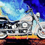 Boss Hog biker painting