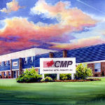 painting of Cambridge Metal Products Plant