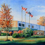 painting of Cambridge Manufacturing Plant