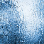 art photo of icy window pane