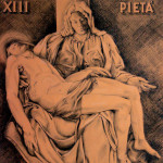 drawing of Michelangelo's Pieta