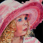 watercolor child portrait