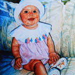 painting of baby