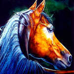 Horse Portrait Painting