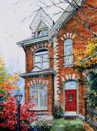 Watercolor Home Portrait